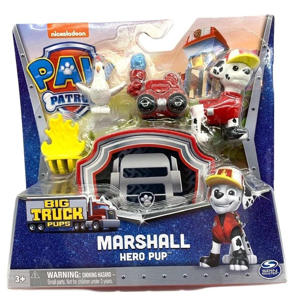 NEW Paw Patrol Marshall Big Truck Pups Figure w/ Chicken 2022 Sealed